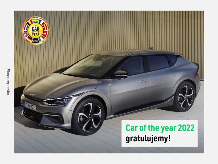 samochód elektryczny kia, Car of the year 2022 &#8211; zdobyła elektryczna KIA EV6, Ekoenergetyka