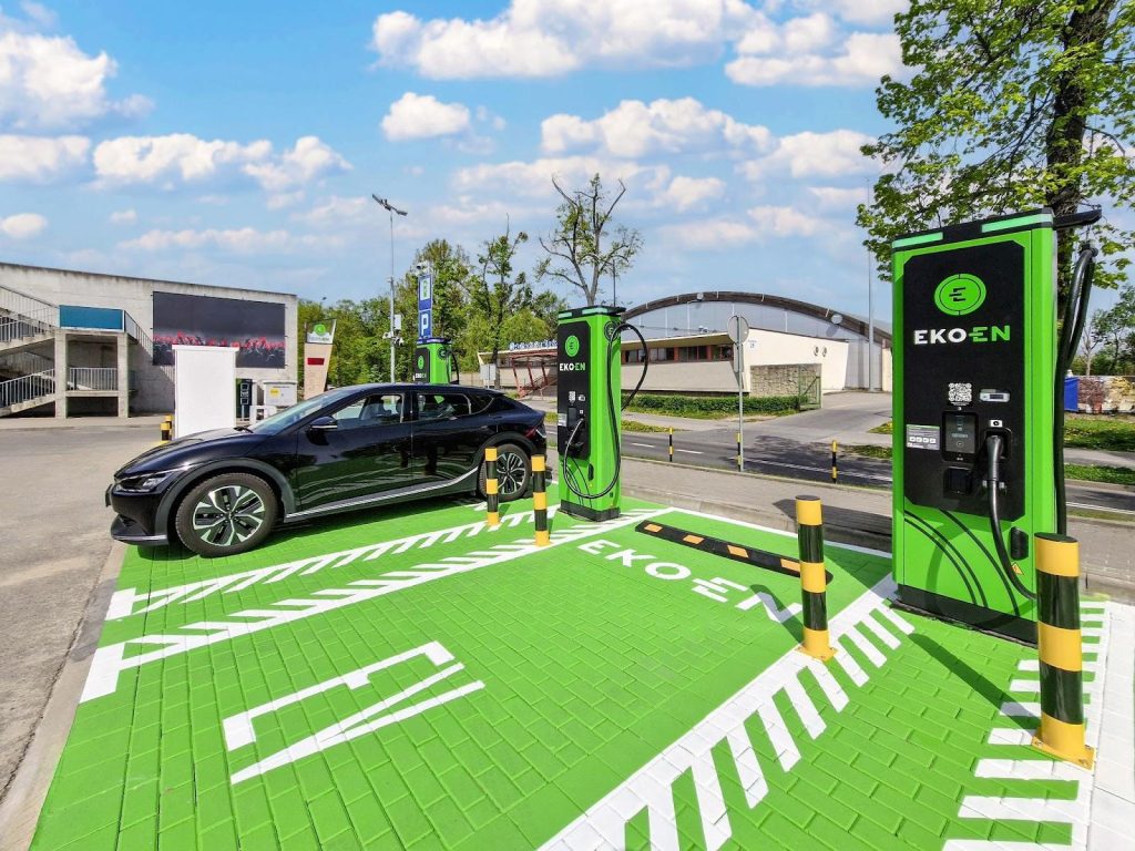 Parking with Ekoenergetyka SAT 600 high power stations