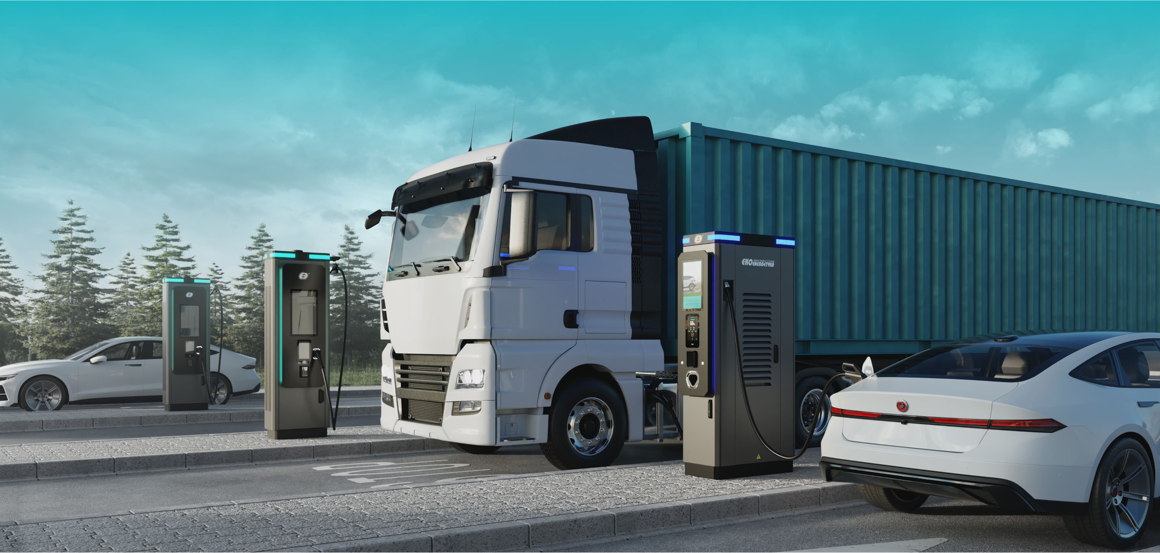 Stations de charge pour E-TRUCK, Stations de charge pour E-TRUCK, Ekoenergetyka