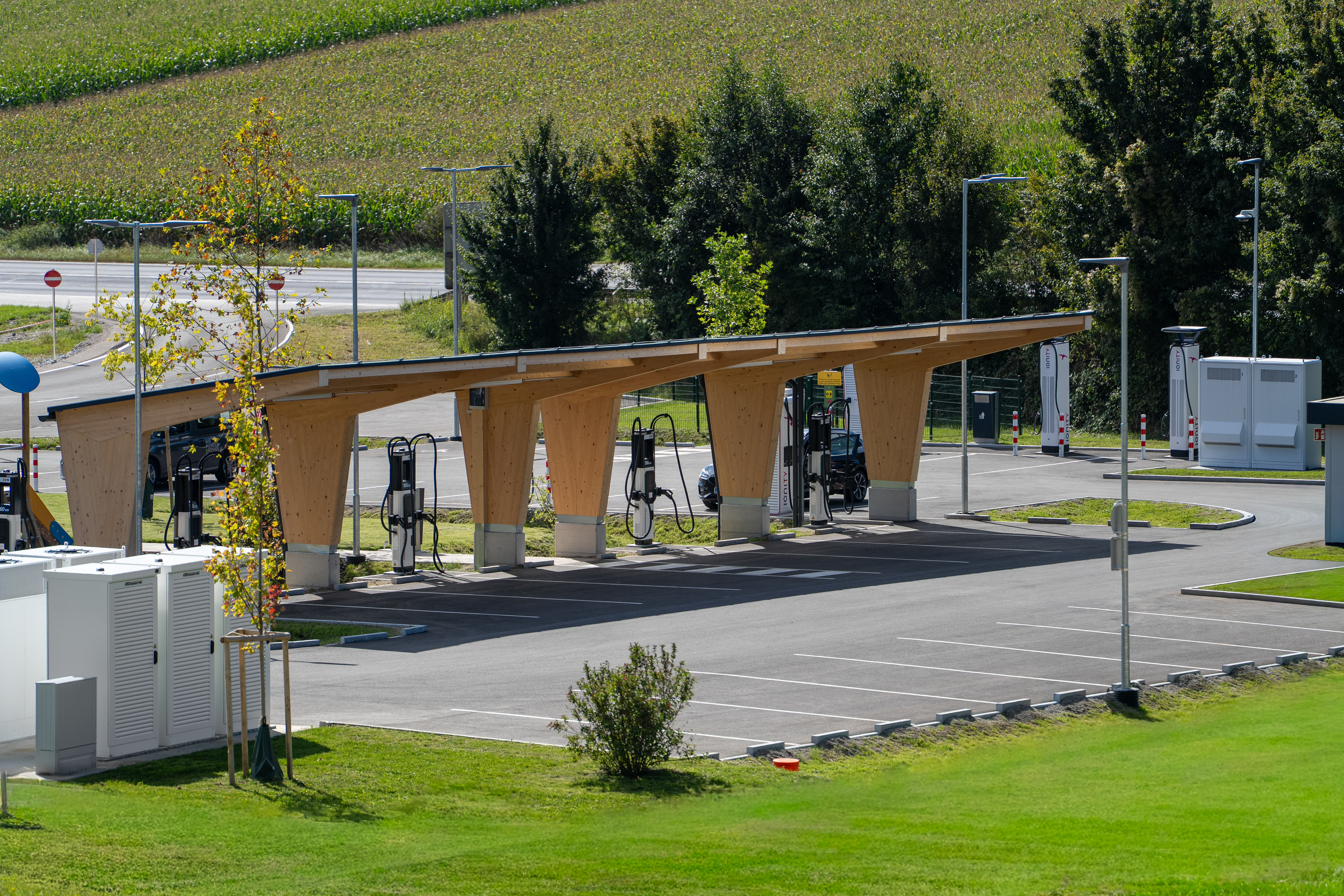 Ekoenergetyka EVN EV Axon Easy SAT400, Ekoenergetyka powers Austria’s largest charging hub, Ekoenergetyka