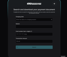 backend system for electric mobility ekoenergetyka, Ekoenergetyka